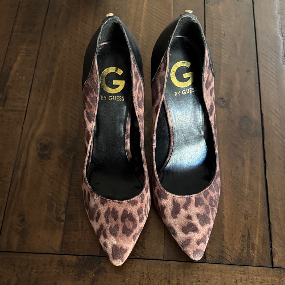 G by Guess Animal Print Heels
